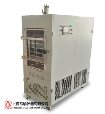 上海欣諭2025款XY-FD-S3壓蓋中試型凍干機普通型真空冷凍干燥機實驗室摸索凍干工藝用冷凍干燥機，冰凍干燥機，壓塞冷凍干燥儀